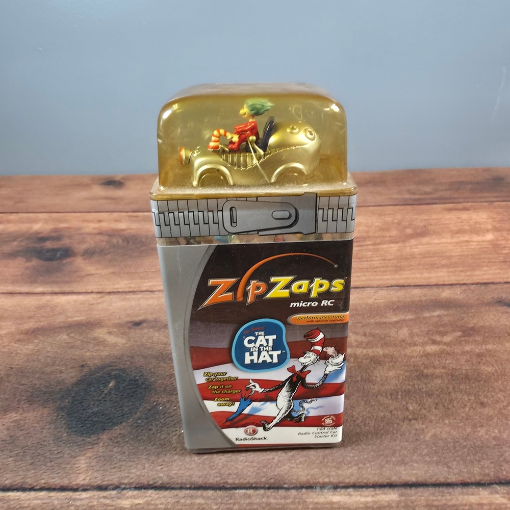 NEW RadioShack ZipZaps Micro RC Kids Gold Cat in the Hat Starter Kit 49MHz